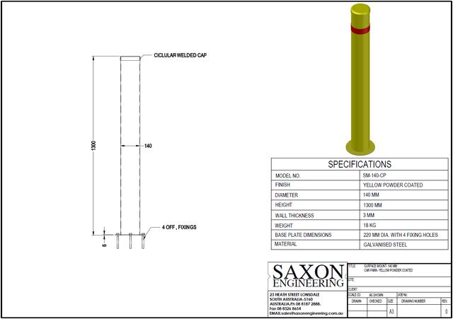 Bollards SM-140-CP