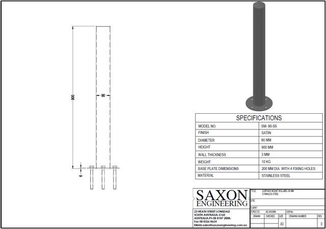 Bollards SM-90-SS