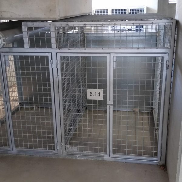 Car Park Storage Cages fabricated to nestle perfectly