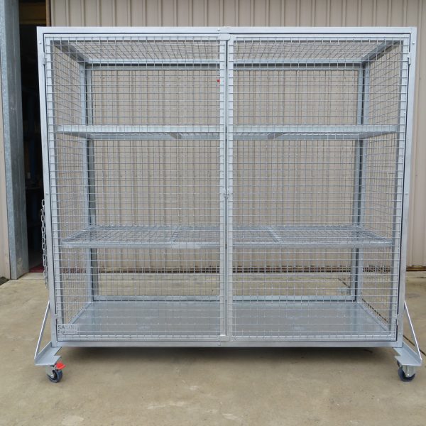 example of wheeled custom security cages